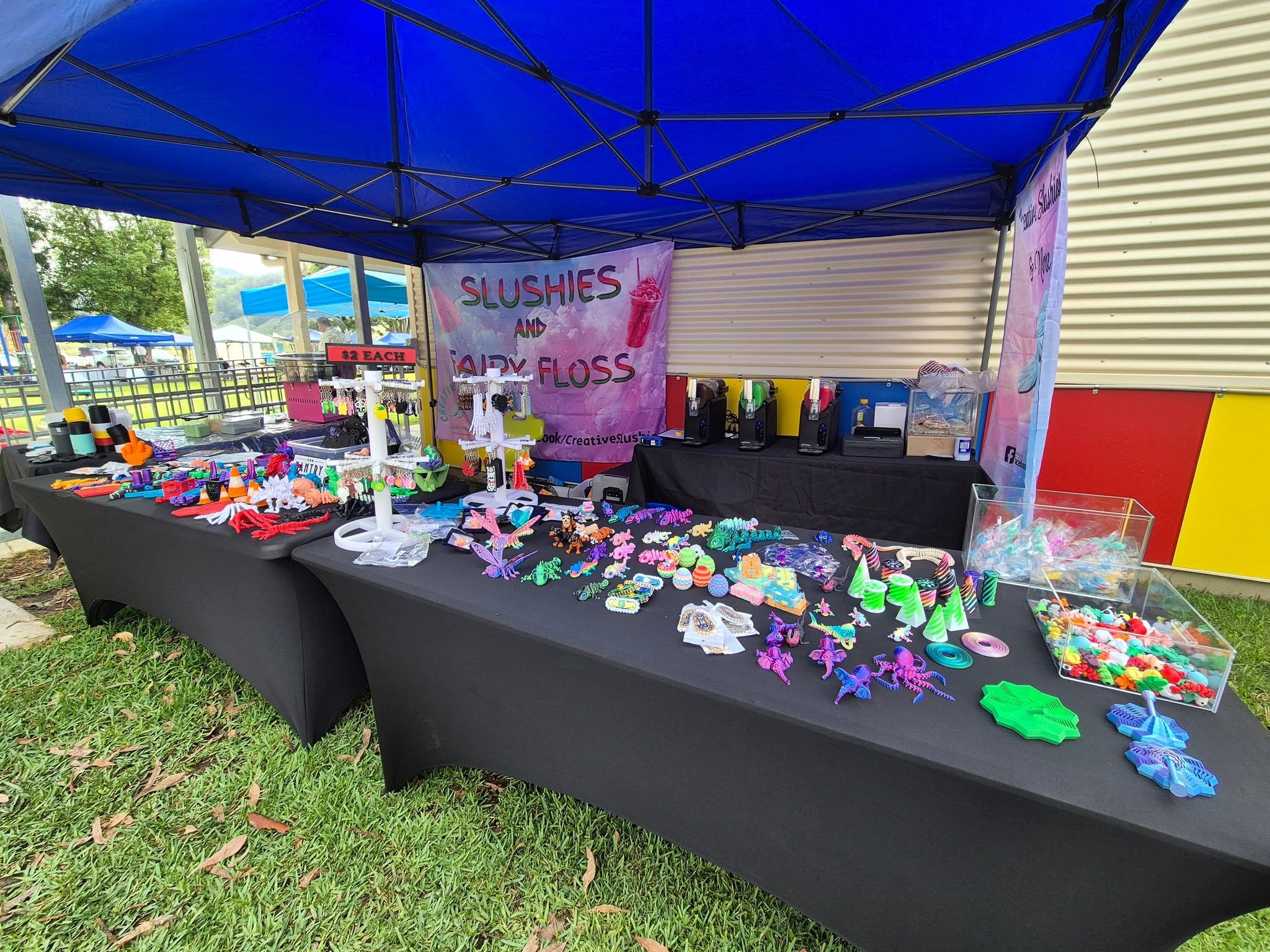 Full Creative Slushies event stall